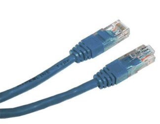 Патч корд, FTP, литий, 50u" штекер із фіксатором, 1 м, синій