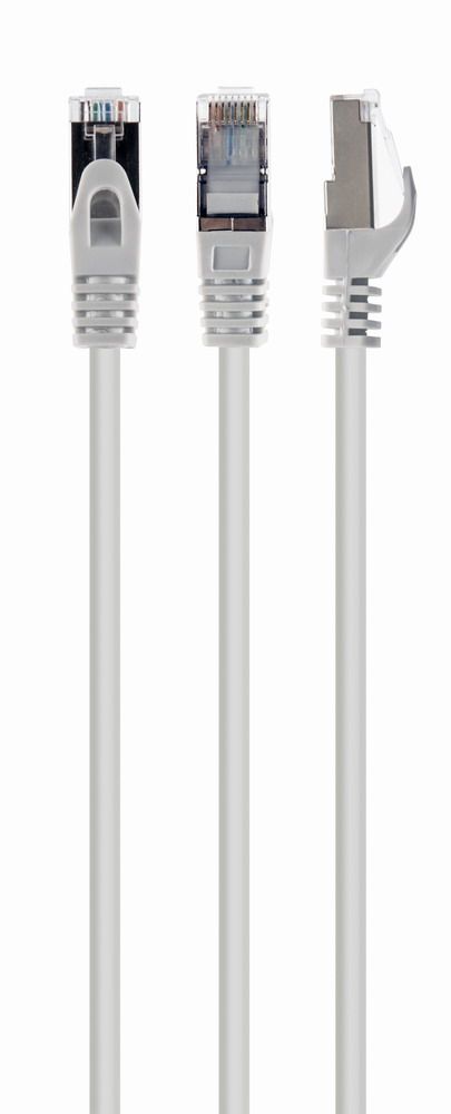 Патч корд, S/STP, литий, 50u" штекер з фіксатором, 2 м, білий