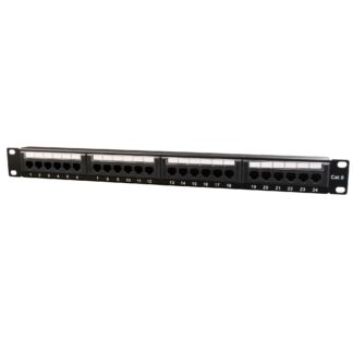 Патч панель, Cat 6, 24 порти, UTP Cablexpert NPP-C624CM-001
