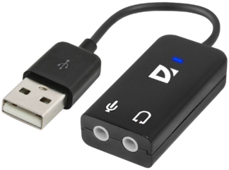 Переходник Defender Audio USB 2 х 3.5 мм для гарнитуры