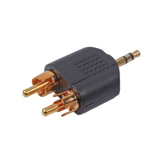 Перехідник стерео аудіо, 3.5 мм / 2 х RCA-тюльпан тато Cablexpert A-458