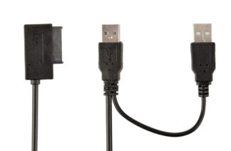 Перехідник з USB 2.0 на Slimline Sata 13 pin Cablexpert A-Usata-01