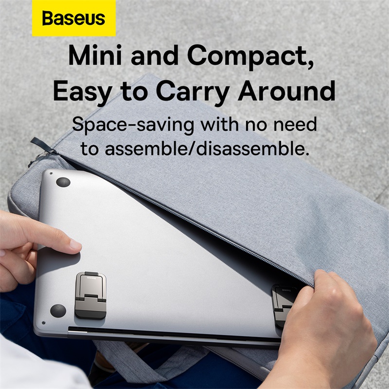 Підставка для ноутбука Baseus Slim Laptop Kickstand (2pcs)Grey — фото 13