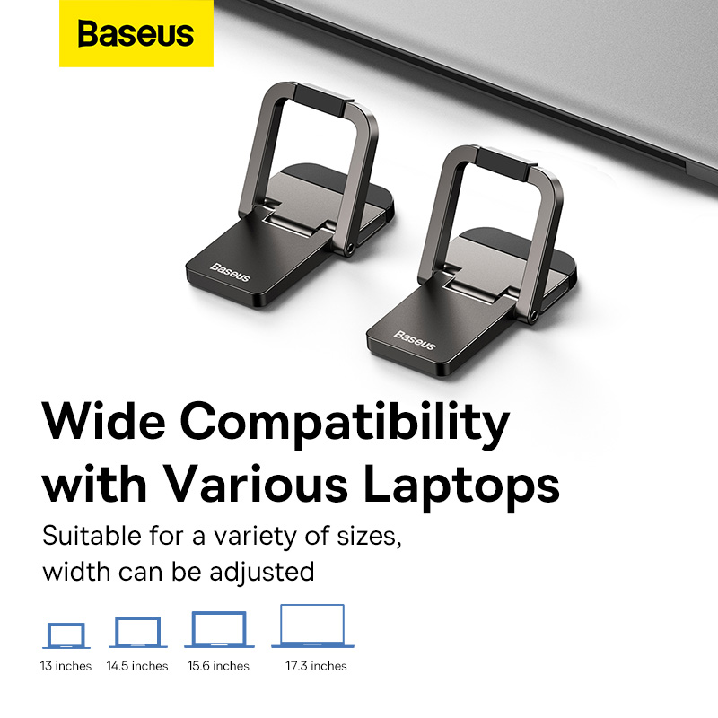 Підставка для ноутбука Baseus Slim Laptop Kickstand (2pcs)Grey — фото 17