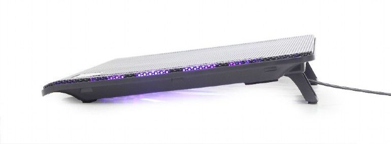 Підставка під ноутбук до 15", 2x 125 мм fan, чорний Gembird — фото 4
