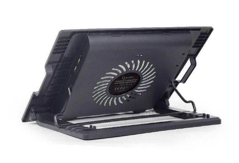 Підставка під ноутбук до 17", 1x 150 мм fan, чорний Gembird — фото 3