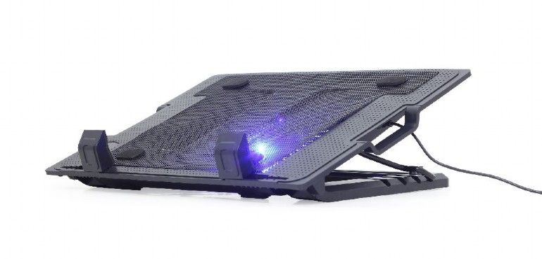 Підставка під ноутбук до 17", 1x 150 мм fan, чорний Gembird