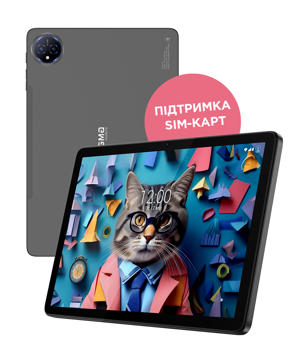 Планшет Sigma Tab A1035 BASIC, 6000 мА·год, 6+128Gb, темно-сірий — фото 9