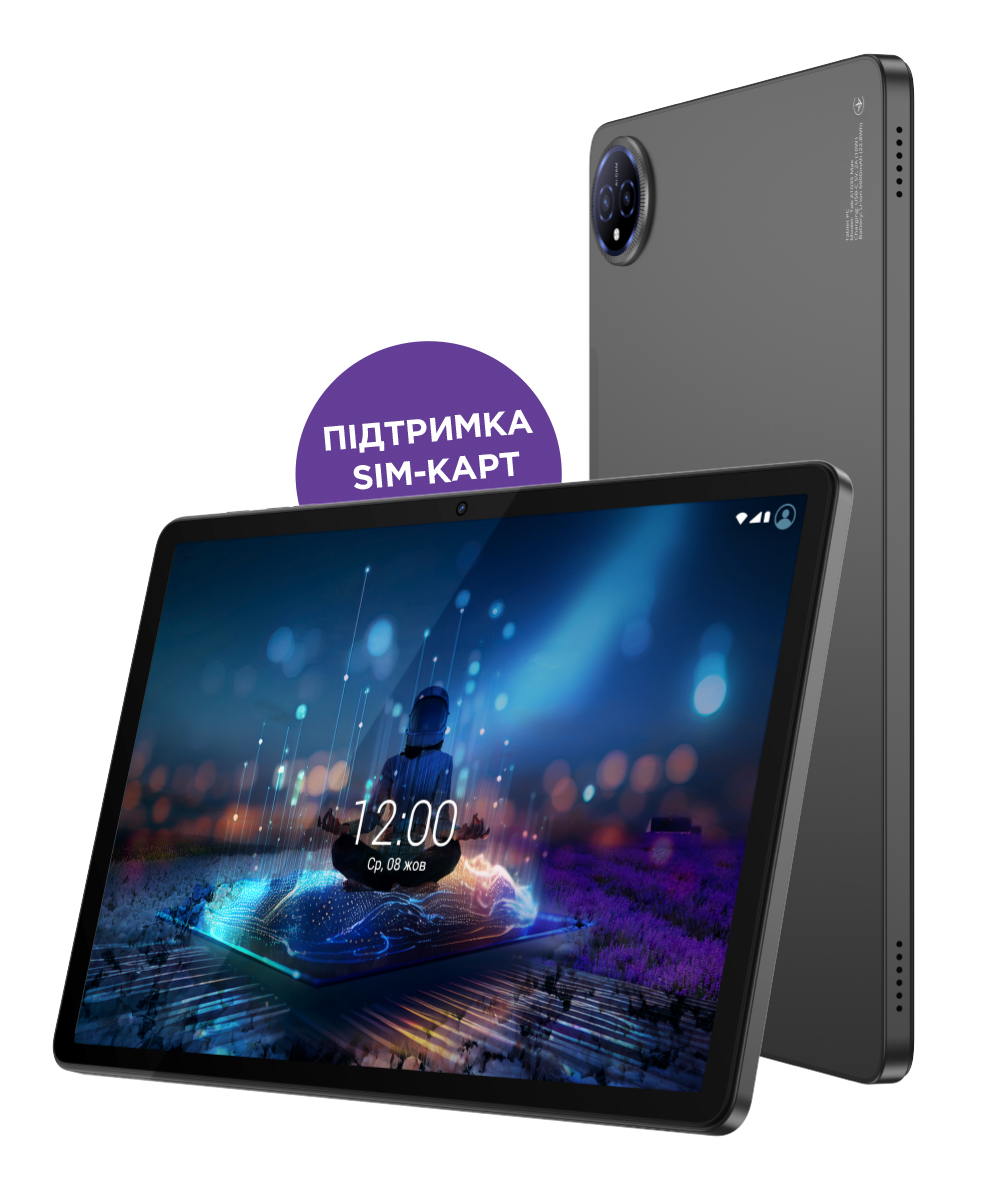 Планшет Sigma Tab A1035 MAX, 6000 мА·год, 8+128Gb, темно-сірий — фото 8