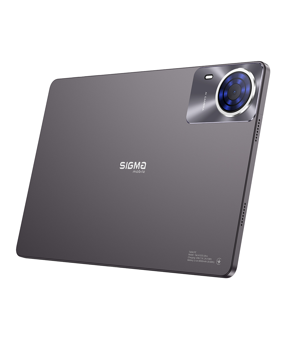 Планшет Sigma Tab A1035 ULTRA, 8000 мА·год, 8+256Gb, темно-сірий — фото 4
