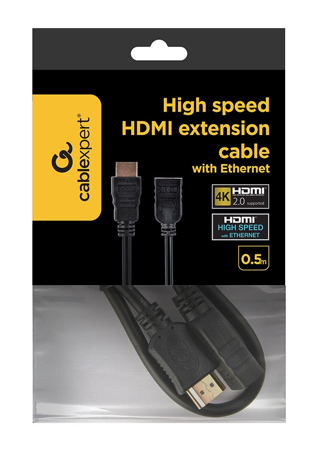 Подовжувач Hdmi V.2.0, 4 К 60 Гц, позолочені конектори, 0.5 м — фото 3