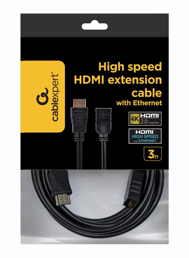 Подовжувач Hdmi V.2.0, 4 К 60 Гц, позолочені конектори, 3 м Cablexpert — фото 3