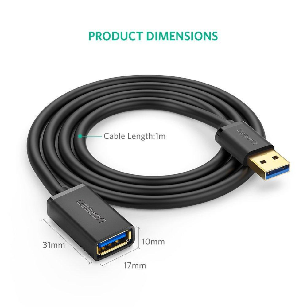Подовжувач UGREEN US129 USB 3.0 для ноутбука та ПК — фото 5