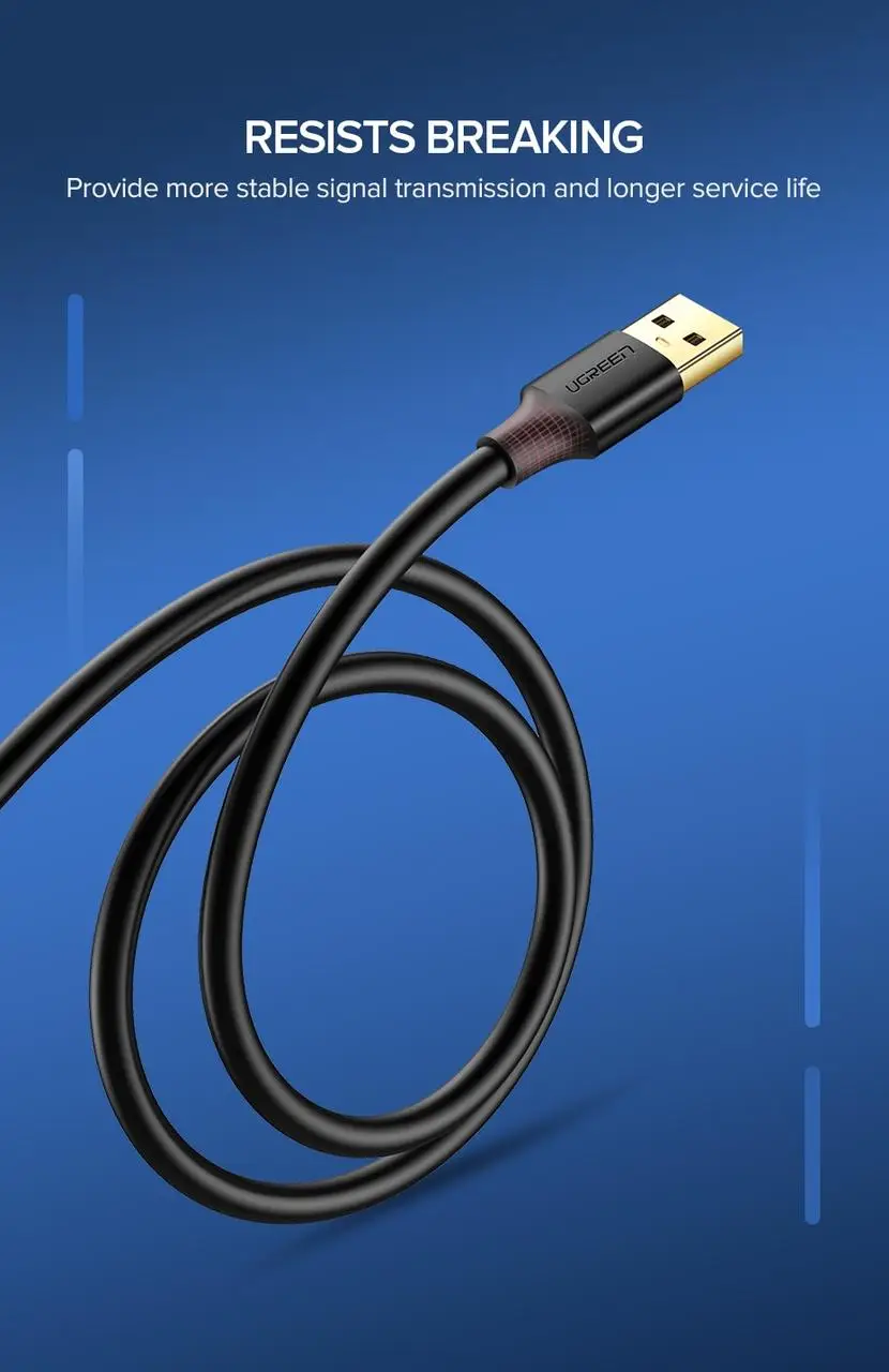 Подовжувач USB 3.0 UGREEN US129 для ноутбука та ПК — фото 6