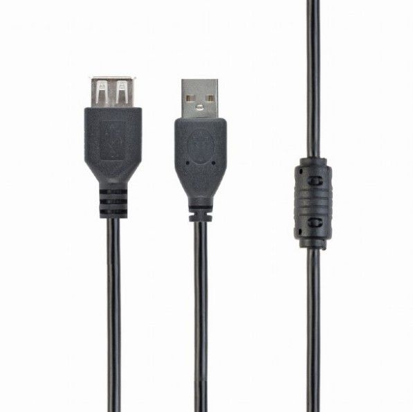 Подовжувач USB2.0, A-тато/А-мама, 1.8 м, ферит Cablexpert