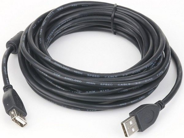 Подовжувач USB2.0, A-тато/А-мама, 1.8 м, ферит Cablexpert — фото 2