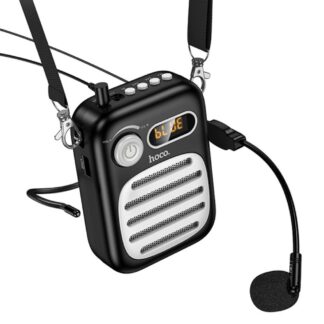 Портативна колонка з гарнітурою HOCO L23 Lemony speaker with wired microphone, 5W, Black