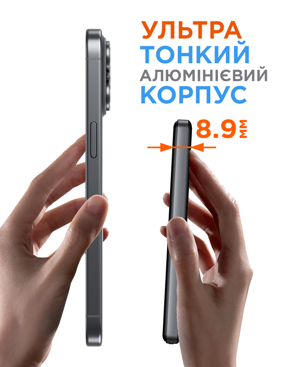 Портативний акумулятор Sigma X-power SI05A7QL-MAG, 5000 мА·год, сірий — фото 8