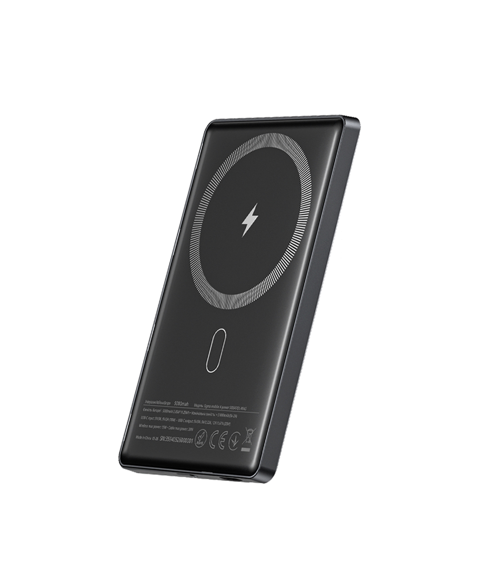 Портативний акумулятор Sigma X-power SI05A7QL-MAG, 5000 мА·год, сірий