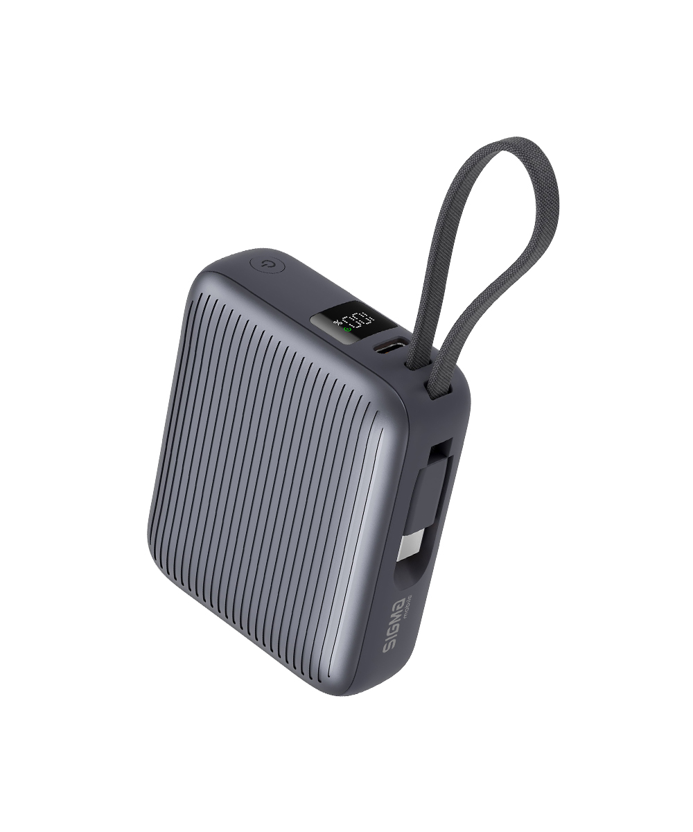 Портативний акумулятор Sigma X-power SI10A5QL, 10000 мА·год, сірий