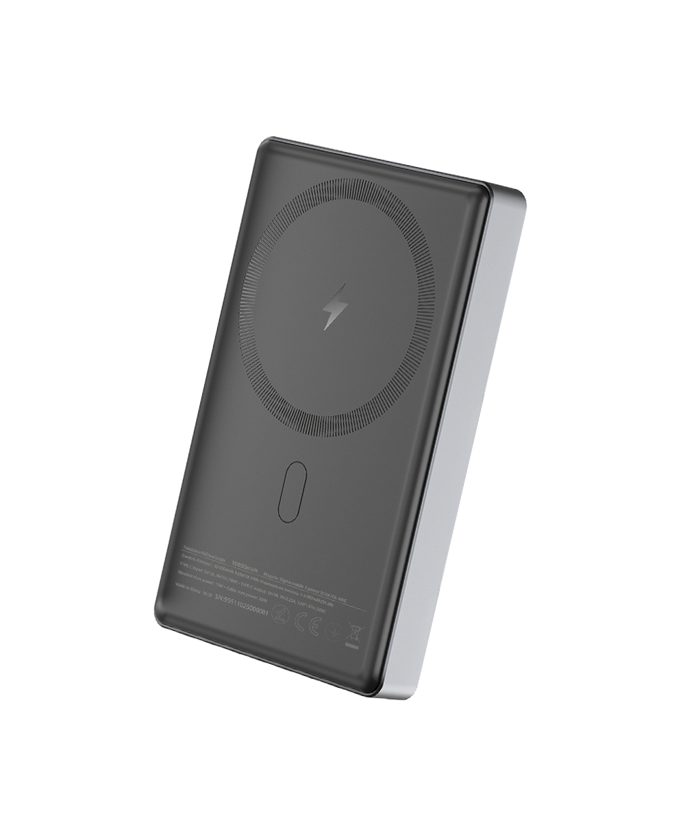 Портативний акумулятор Sigma X-power SI10A7QL-MAG, 10000 мА·год, сірий