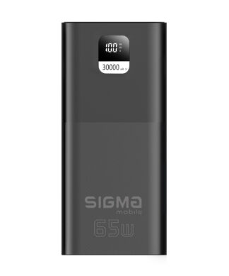 Портативний акумулятор Sigma X-power SI30A6QLX, 30000 мА·год, чорний