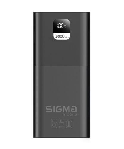 Портативний акумулятор Sigma X-power SI30A6QLX, 30000 мА·год, чорний