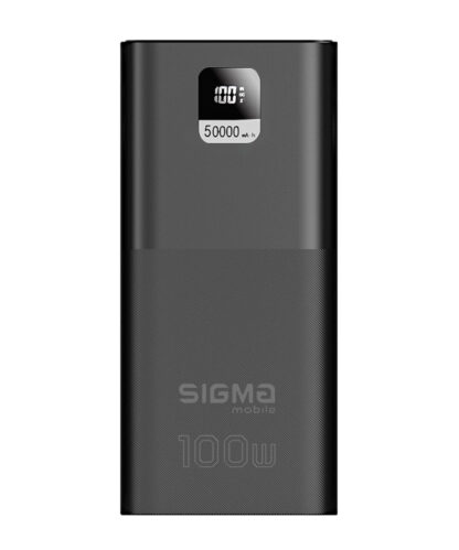 Портативний акумулятор Sigma X-power SI50A6QLX, 50000 мА·год, чорний