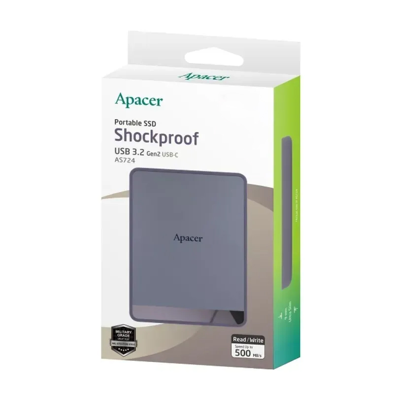 Портативний SSD Apacer AS724 1 ТБ USB 3.2 Gen.2 Type-C — фото 3