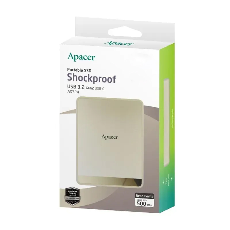 Портативний SSD Apacer AS724 1TB Cream — фото 3