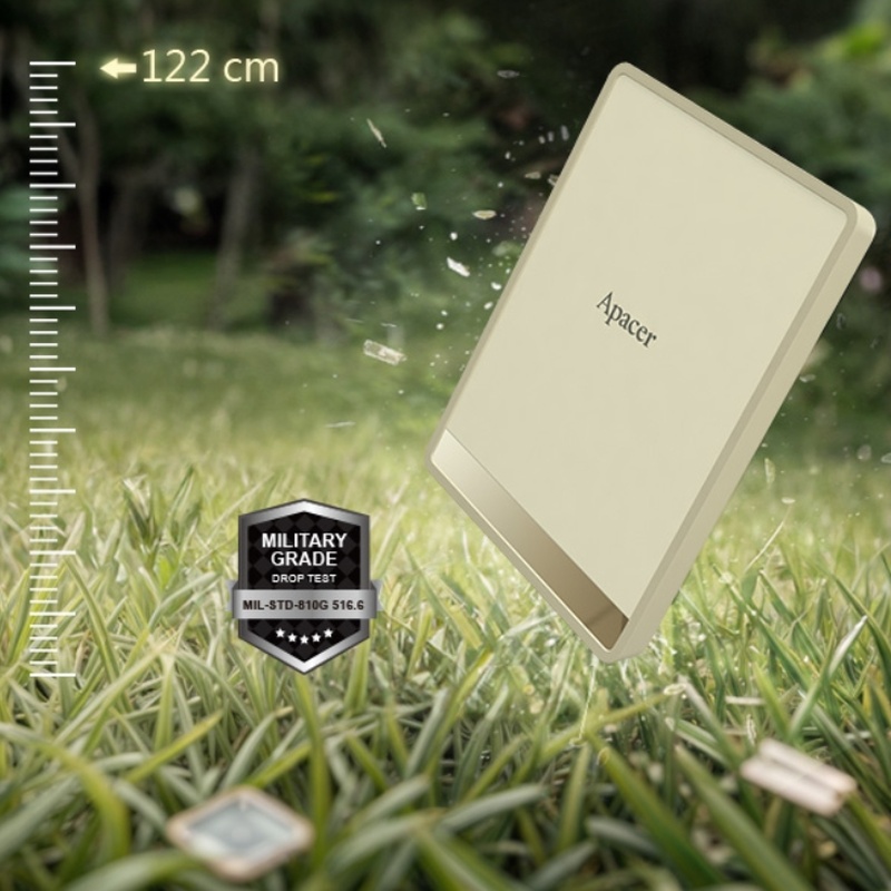 Портативний SSD Apacer AS724 1TB Cream — фото 7