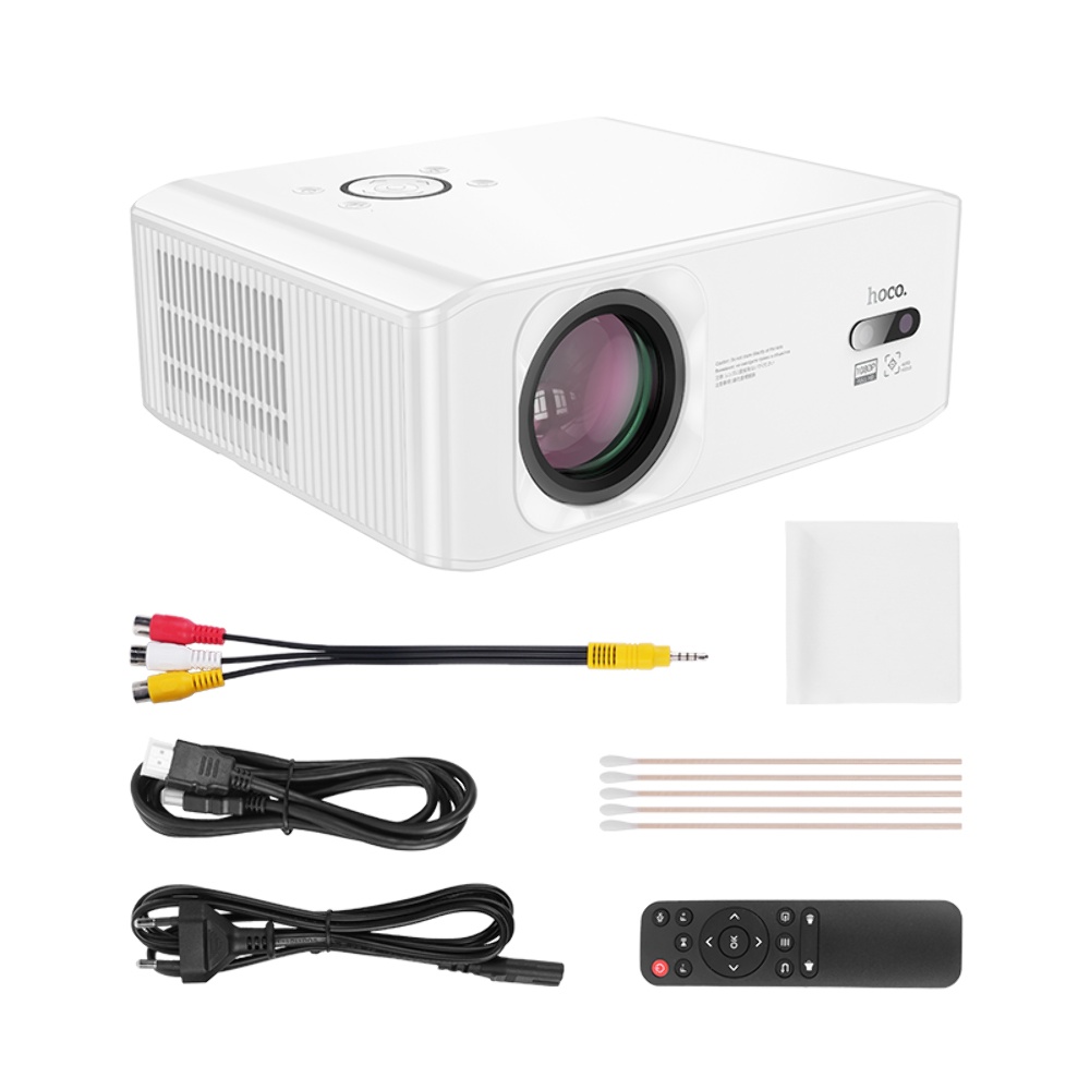 Проектор HOCO DT3 Smart electric focus projector(1080P Android version)(EU) White — фото 6