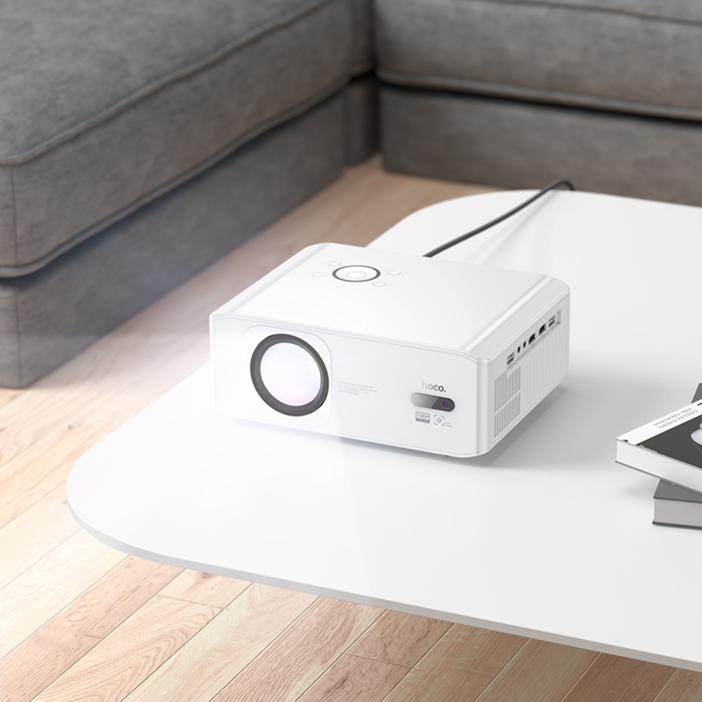 Проектор HOCO DT3 Smart electric focus projector(1080P Android version)(EU) White — фото 8