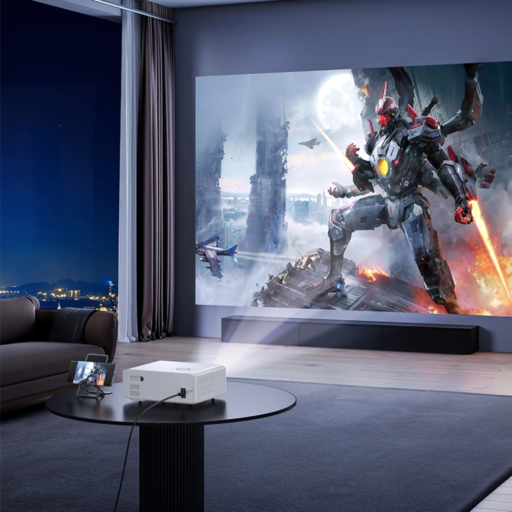 Проектор HOCO DT3 Smart electric focus projector(1080P Android version)(EU) White — фото 9