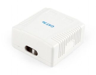 Розетка на 2 порти, RJ-45, 5 Е cat, зовнішня Cablexpert Ncac-2U5E-01