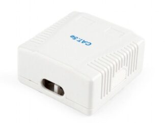 Розетка на 2 порти з екраном RJ-45, 5 Е cat, зовнішня Cablexpert