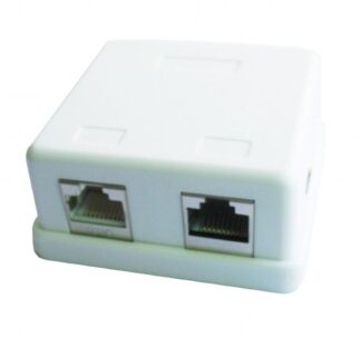 Розетка на 2 порти з екраном RJ-45, 5 Е cat, зовнішня Cablexpert