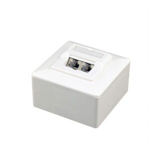 Розетка на 2 порти з екраном RJ-45, 6 cat, зовнішня Cablexpert