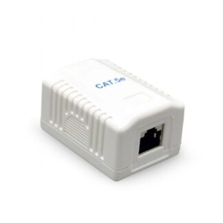 Розетка однопортова, RJ-45, 5E cat, зовнішня Cablexpert Ncac-1U5E-01