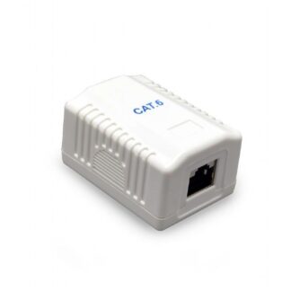 Розетка однопортова з екраном RJ-45, 6 cat, зовнішня Cablexpert