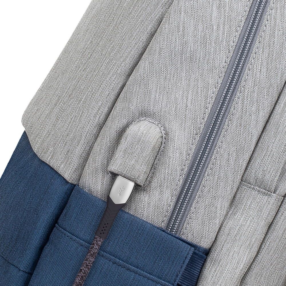 Рюкзак для ноутбука 17.3", колекція "Prater" Rivacase 7567 grey/ dark — фото 7