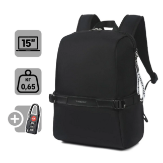 Рюкзак Tigernu T-B9511 з діагоналлю 15" чорного кольору — фото 6
