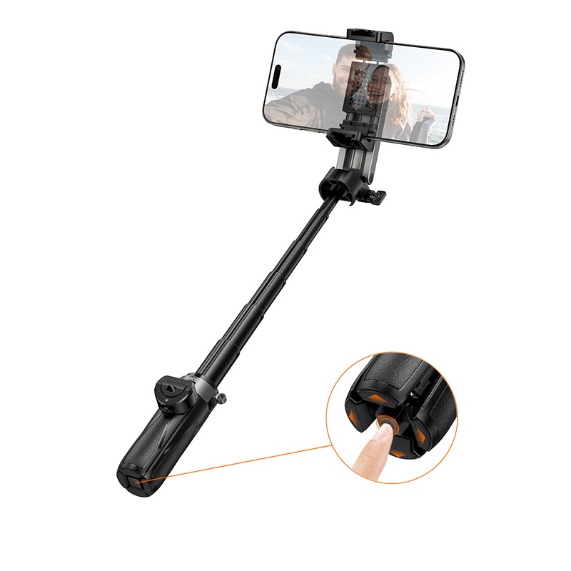 Селфі-трипод HOCO K27 Magic portable mini live broadcast stand (150cm) Black — фото 5
