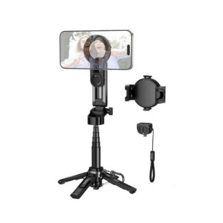 Селфі-трипод HOCO K27 Pro Magic mini live broadcast stand(pull clip+magnetic focusing version) (48cm) Black