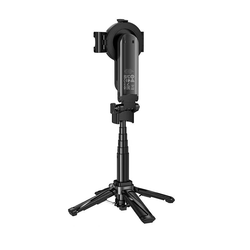 Селфі-трипод HOCO K27 Pro Magic mini live broadcast stand(pull clip+magnetic focusing version) (48cm) Black — фото 5