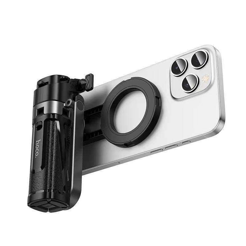 Селфі-трипод HOCO K27 Pro Magic mini live broadcast stand(pull clip+magnetic focusing version) (48cm) Black — фото 7