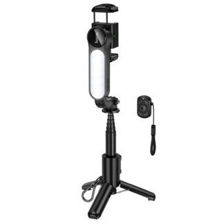 Селфі-трипод HOCO K90 Feliz single-axis live broadcast holder Black