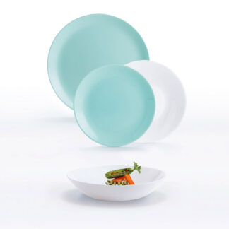Сервіз LUMINARC Diwali Light Turquoise & White 18 предметів