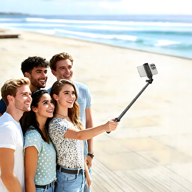 Штатив HOCO K101 Prestigio multifunctional tripod Black — фото 10