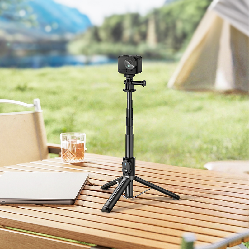 Штатив HOCO K101 Prestigio multifunctional tripod Black — фото 9